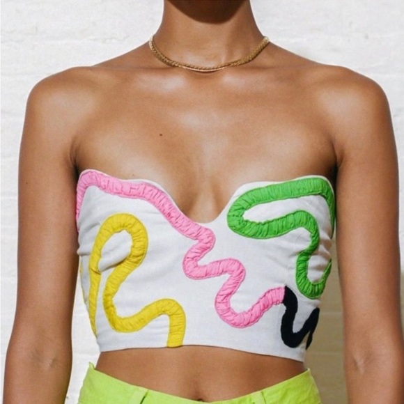 *Near New* Mara Hoffman Halona top // sz 2 - Picture 3 of 7